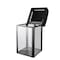 Alpine Industries 40 gal Square Outdoor Can, Transparent, Steel + PC Panel, 21.25 in ALP471-40-CLR - alternate 7